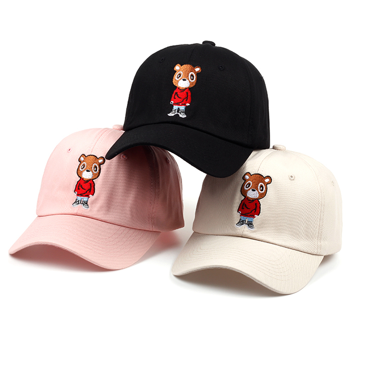 Children Fitted hats Sports Cap Plain Embroidery 100% Cotton 