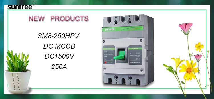 2 Pole DC 1000V Molded Case Circuit Breaker