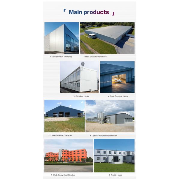 Chicken Shed Steel Structure Anti-rust Steel Construction for Long-term Use in Livestock Industry