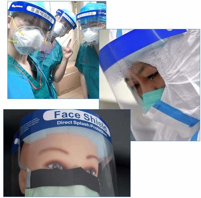 face+ shield mask with plastic shield visors disposable protection face shield