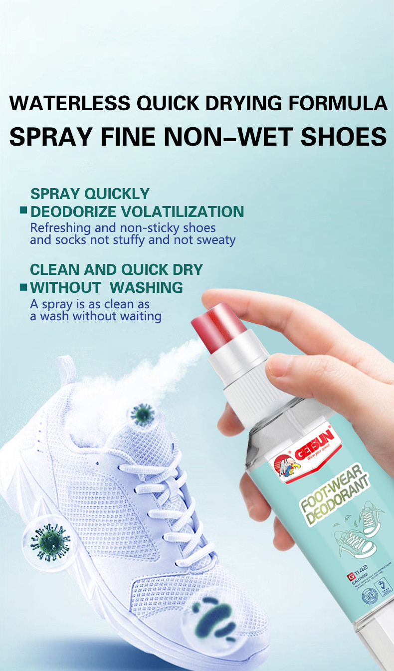 Antibacterial Foot And Shoe Deodorant Spray Smell Eliminator OEM