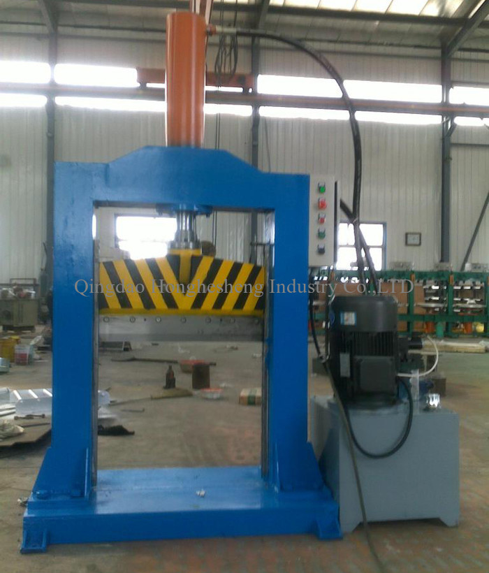 Hydraulic Guillotine Floor Rubber Cutting Machine Single Knife XQL 8T Width 660mm