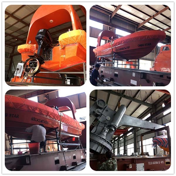 IACS Approved SOLAS 15 Persons 60HP Mercury Outboard Engine Driven Fast Rescue Boat