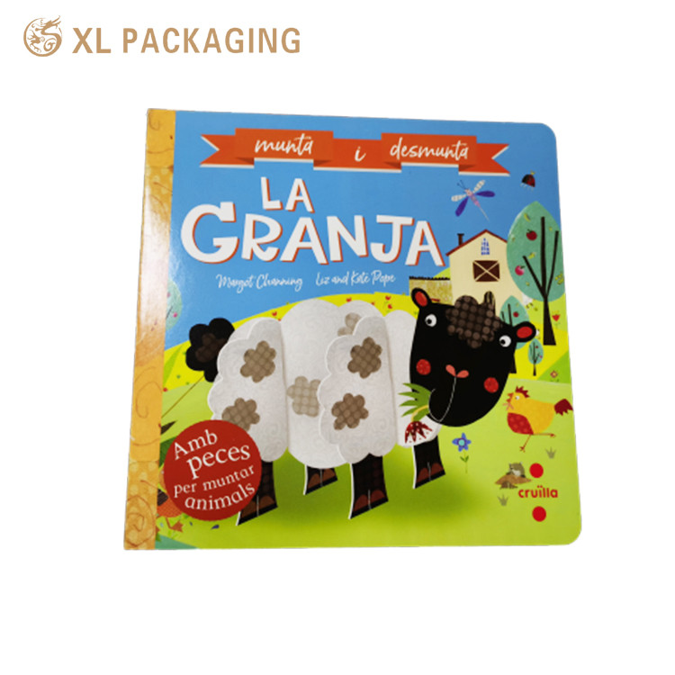 Animal Color Paper Books Children Cartoon Cardboard Paper Book
