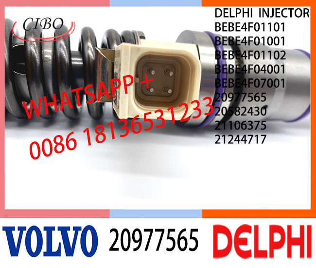 Fuel engine Diesel Injector BEBE4F07001 20977565 20582430 21106375 21106375 21244717 BEBE4F1101 E3.3 for VOL MD13 US07