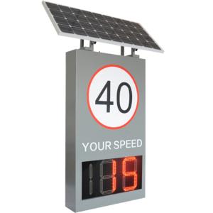 High Brightness LED Display Radar Speed Sign Waterproof Level IP65 Outdoor Solar