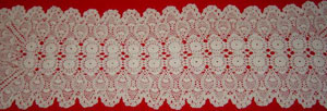 Rectangular coffee table linen table cloth table, Corcheted Lace Table linen, Tablecloth