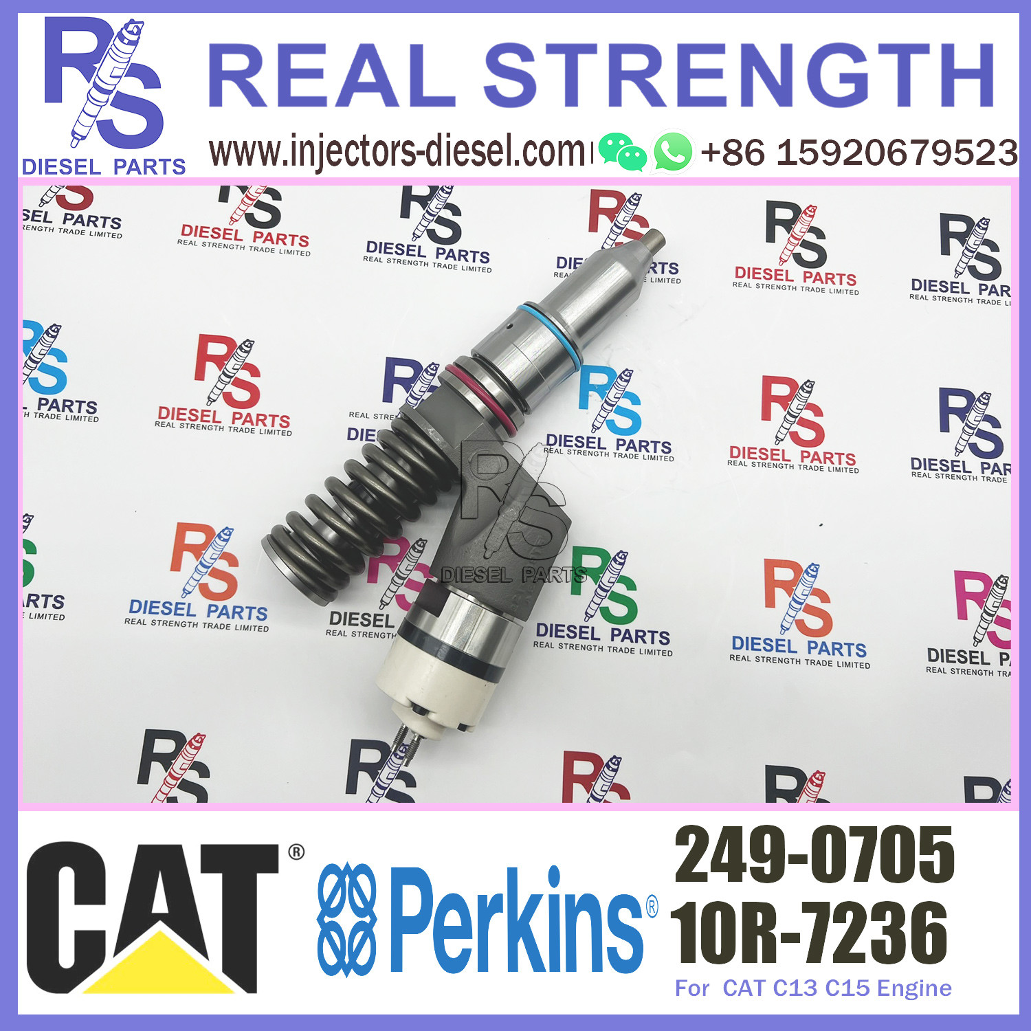 Common Rail Perkins Diesel Injector 253-0616 253-0618 249-0705 For CAT Excavator