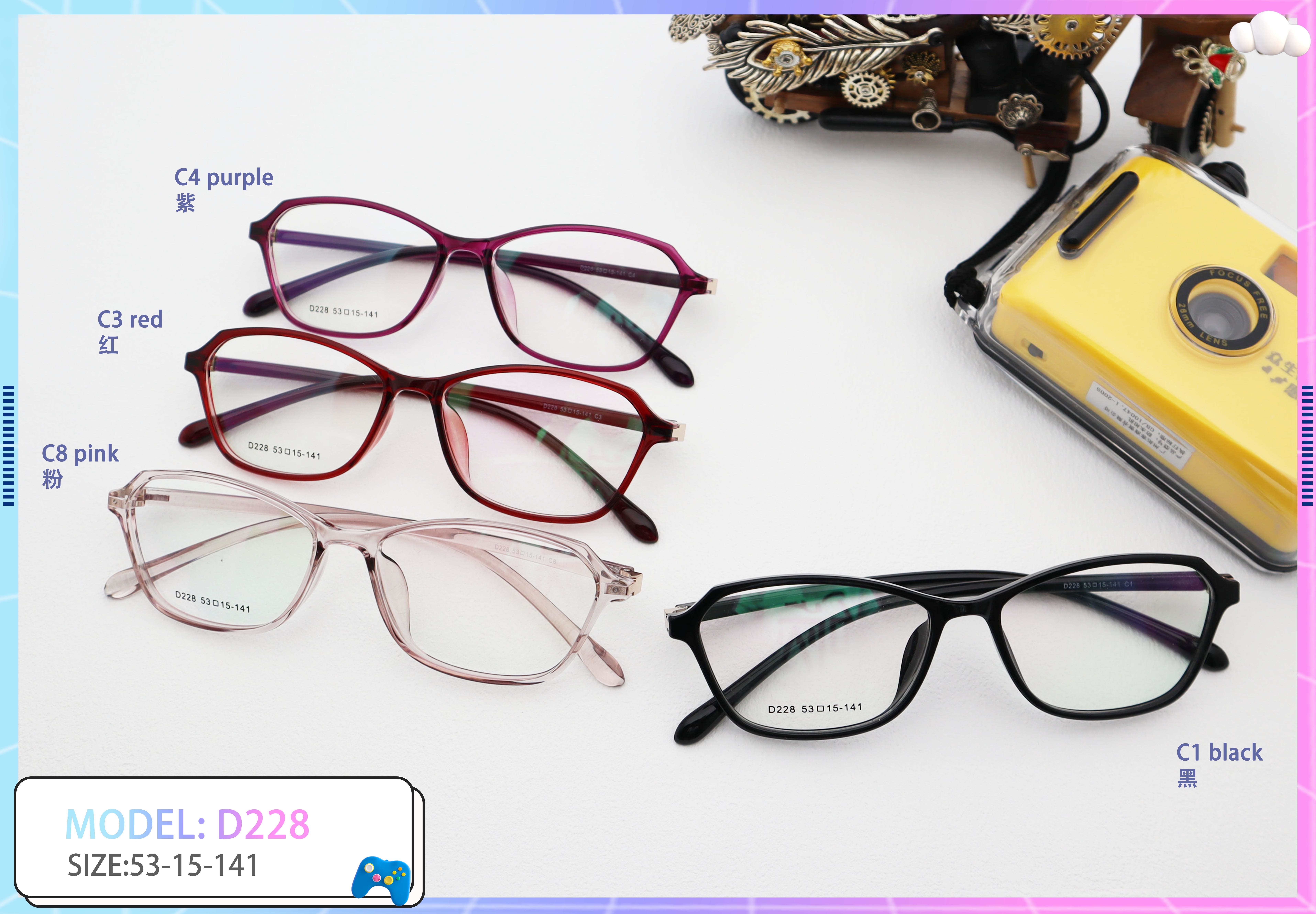 Small-Framed Ultra-Light Tr90 Frame Round Memory For Comfortable Wear