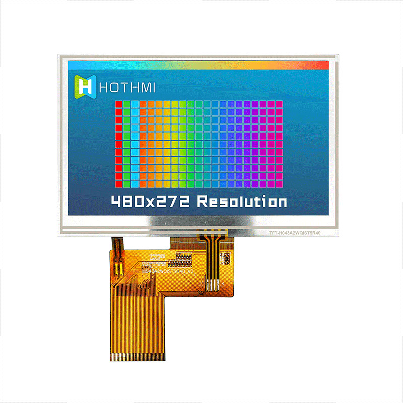 4.3" Inch Resistive Touch Panel Tft Lcd 480x272 Ips Lcd Monitors Tft Lcd Display Manufacturer