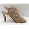 Buy cheap Brown / Beige Suede Leather Shoes Open Toe Round Toe Stiletto Heel Sandals from wholesalers
