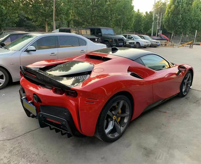 Carbon Fiber Spoiler Carbon Fiber Spoiler for Ferrari SF90 SF90 Upgraded OEM Style Spoiler Tail