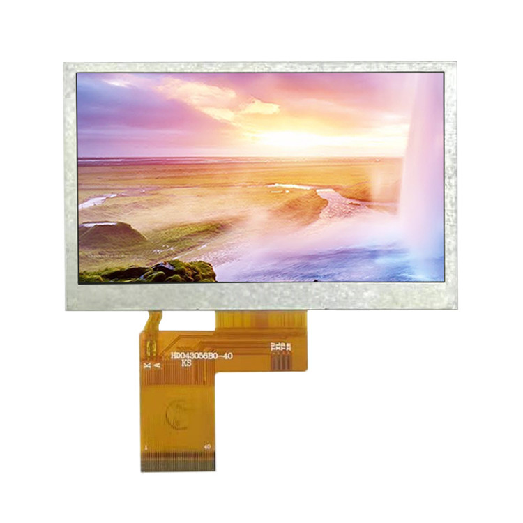 FCC RGB 40Pin 4.3 Inch TFT LCD Module / Capacitive Touch Display