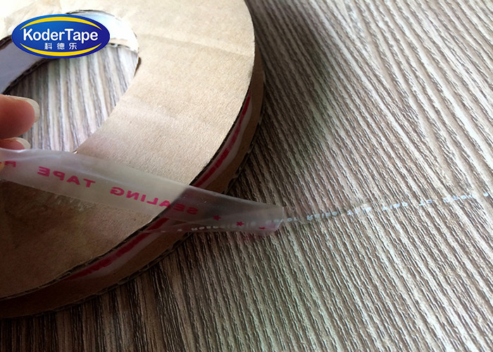 Custom Logo Print Double Sided Pressure Sensitive Acrylic Adhesive PE Bag Sealing Tape