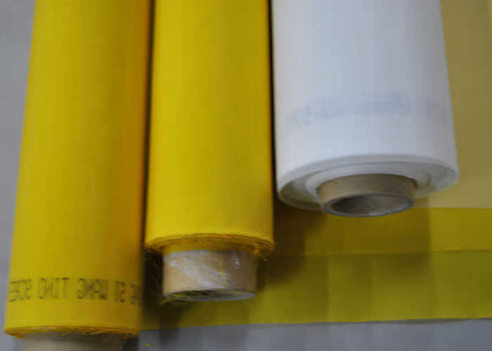Yellow Textile Screen Printing Mesh Roll 62" Width With No Surface Treatment