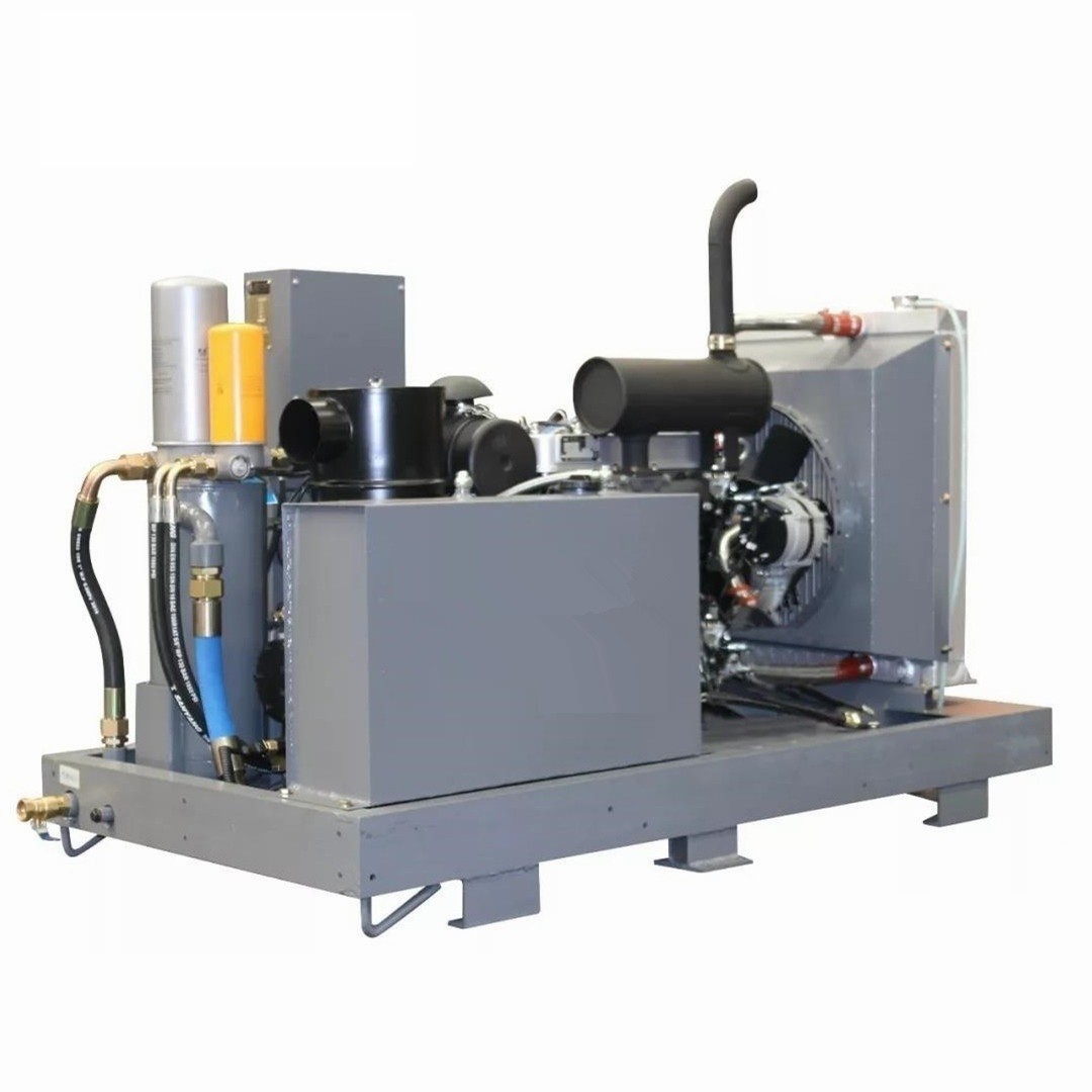 450 CFM Portable Diesel Engine Operated Screw Air Compressor