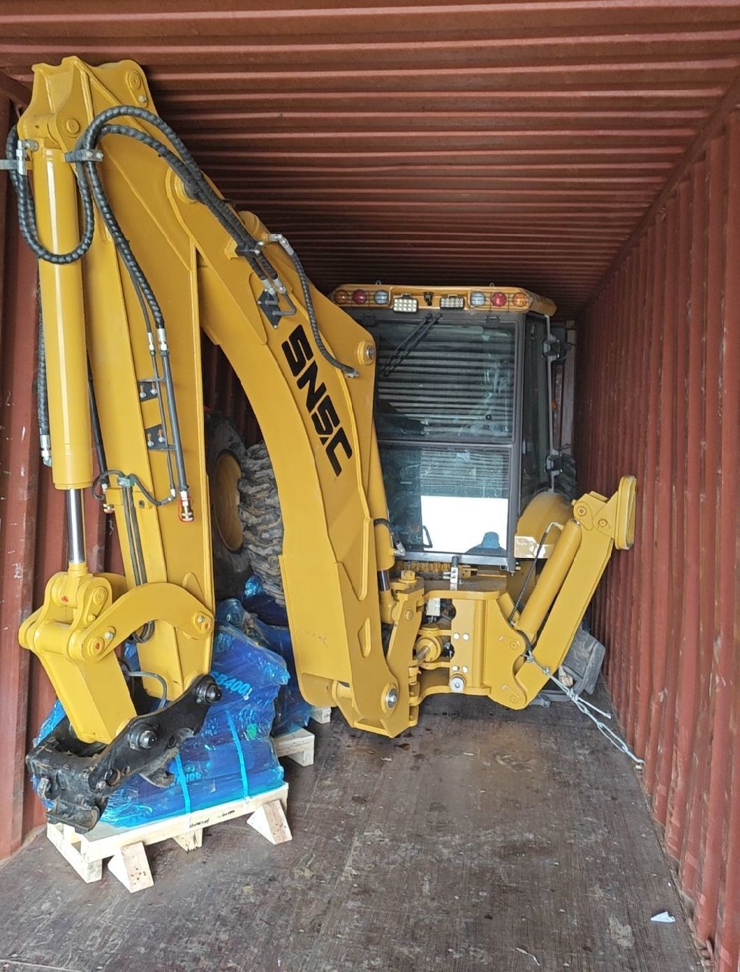 Front End Loader Backhoe 4X4 2.5 Ton Mini Payloader Joystick Towable Retroexcavadora Backhoe Loader