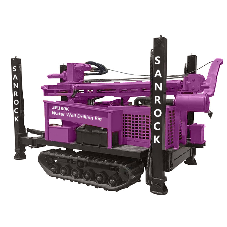 Geothermal Water Borehole Drilling Equipment Depth 180Meters Hydraulic Water Well Rig