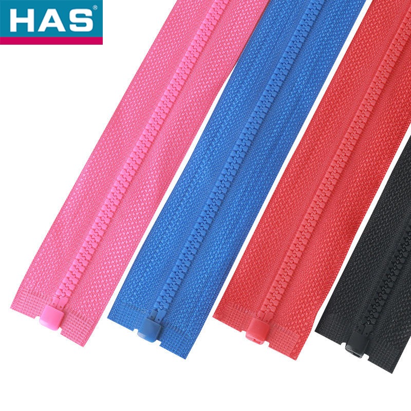 Customized Slider Colorful Open-End Plastic Zipper Made of Resin