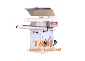China Steam Heating Laundry Press Ironing Machine For Shirts Removable Stainless Steel Pads on sale