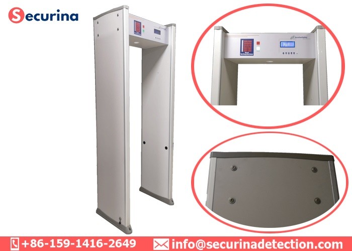 6 Detecting Areas Door Frame Metal Detector 100 Working Channels With Two Light Bar