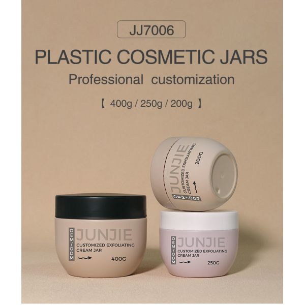 Plastic Cosmetic Jars Ideal For Cosmetic Containers Body Scrub Creams Face Lotions And Skincare Packaging With Sturdy Wide Bowl Lids