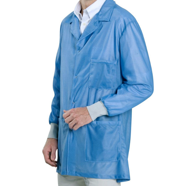 Cleanroom 80GSM Conductive Fiber 100% Polyester ESD Fabric
