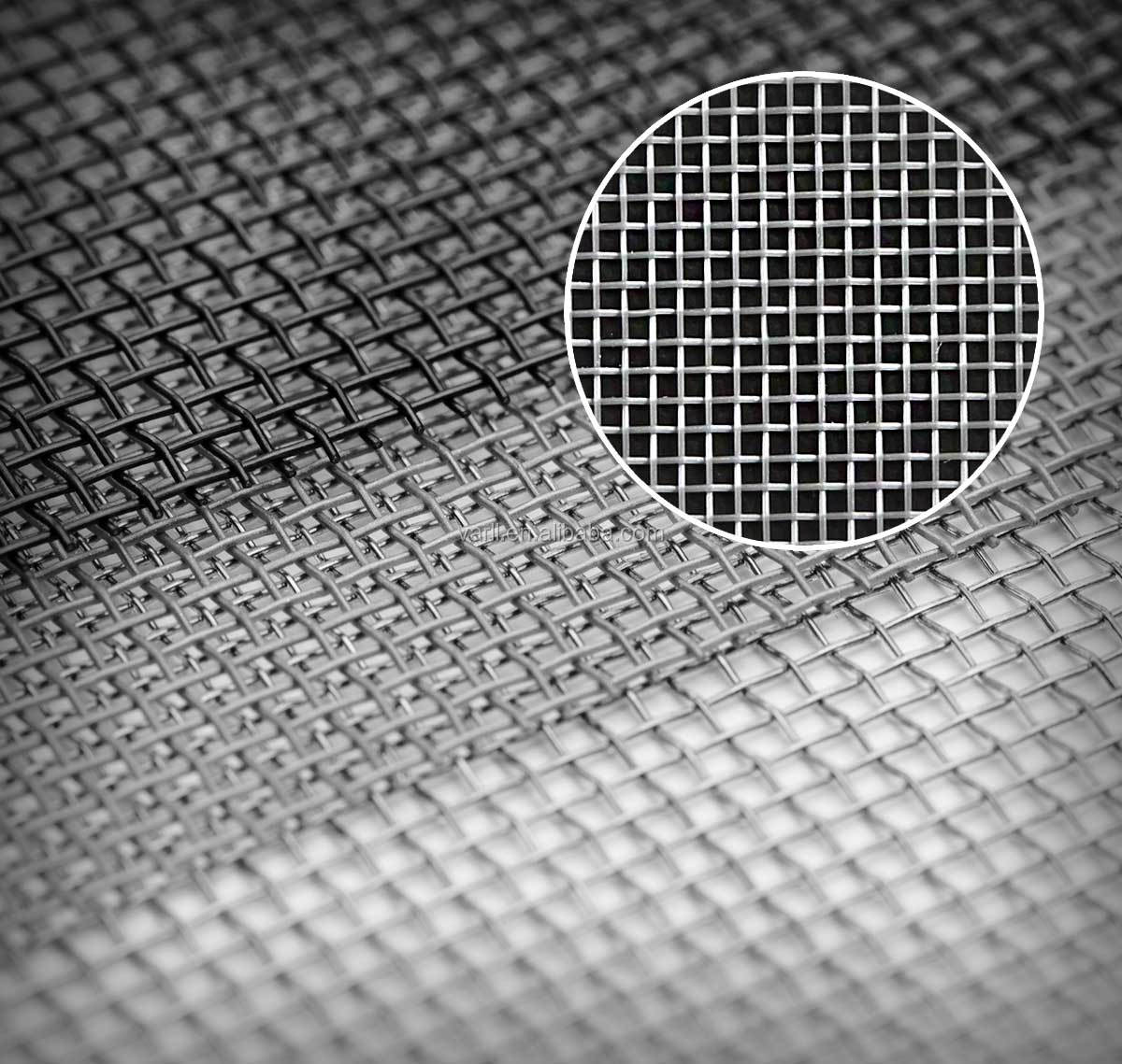 Wrapped 1.2m Width Weave Wire Mesh 0.20mm Diameter Aluminum Wire Mesh Screen