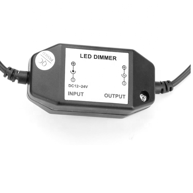 12V 24V Led Table Lamp Strip Rope Lights Male to Female Led Dimmer Switch Remote Controller