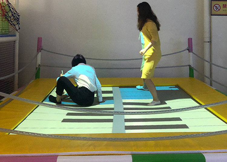Trampoline Interactive Floor Projector Indoor 30 Games 1 Computer Integrated Host