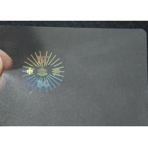 Clear Hologram Destructible Asset Labels , Film Overlay Custom Eggshell Stickers