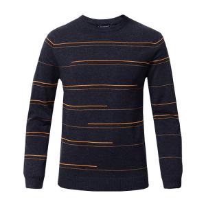 China Pure Cashmere Men's Winter Knit Pullover Sweaters Business Style OEM Service on sale