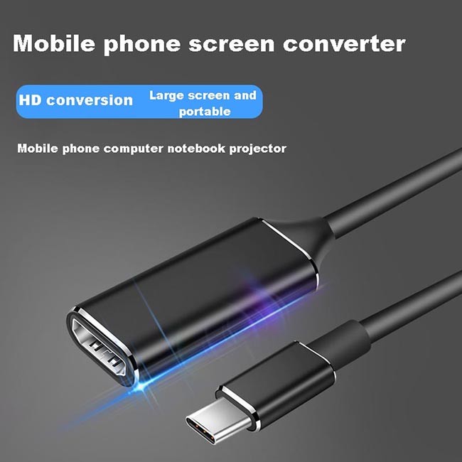 18cm 4K 30HZ USB Hub Adapter Huawei Samsung Macbook To TV Projector
