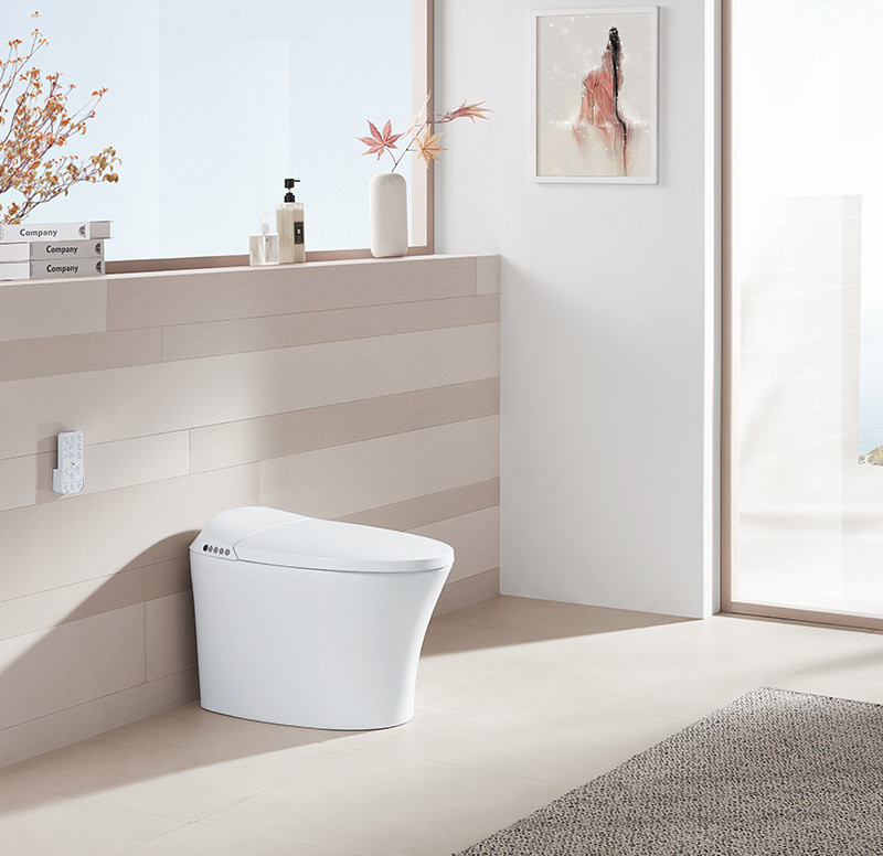 One Piece Electric Modern Smart Toilet Water Pressure Adjustable Seat Heating