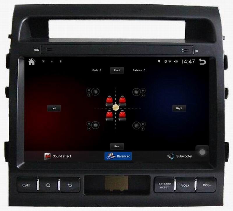 Ouchuangbo car video dvd player android 4.4 for Toyota Land Cruiser 2010-2012 Support 4*45 Watts amplifier 3g wifi BT