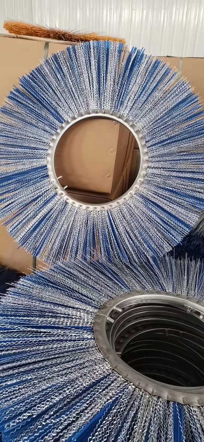 Inner Diameter 300mm High Strength Wear Resistant Plastic Wire Brush Flat Steel Ring