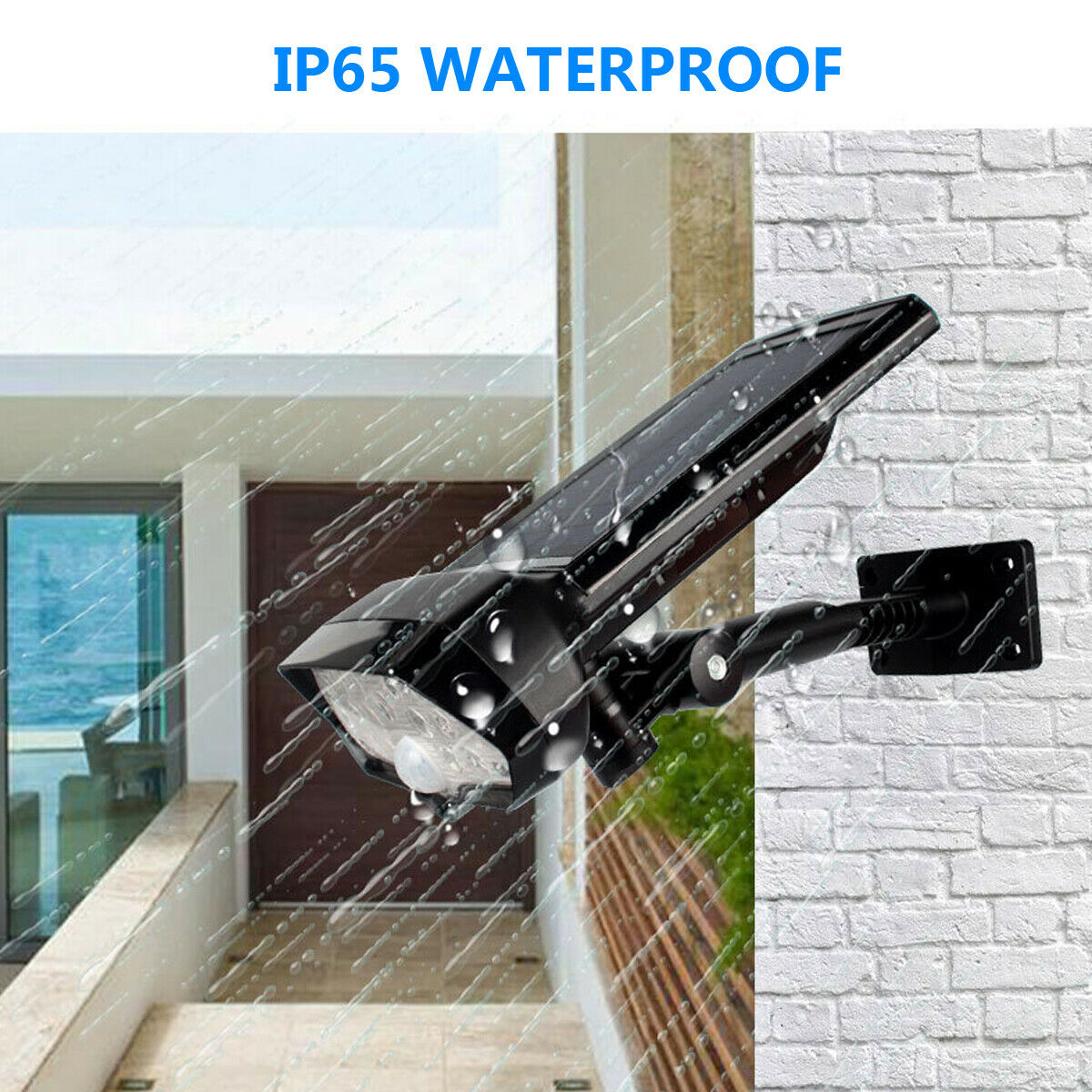 5000K 17PCS Led Commercial Solar Street Lights / Wall Mount Solar Spotlight