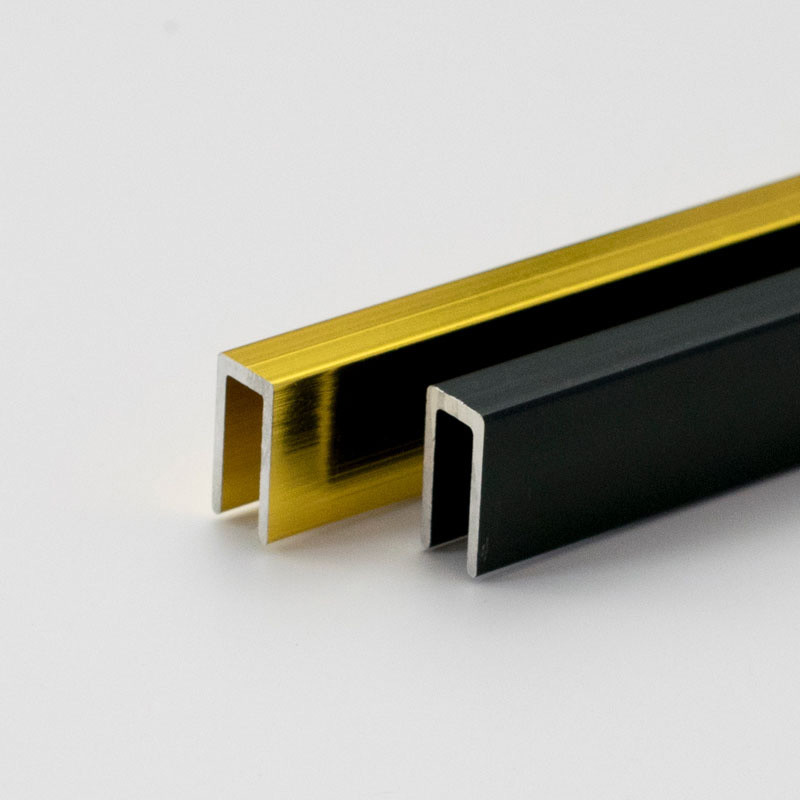 Wholesale Luxurious Design Aluminium U Shape Edge Protection Aluminium Ceramic Tile Trim Metal Tile Profile