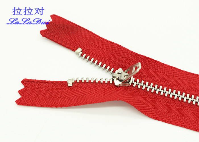 Nickel Y Type Teeth Lampo Jeans Metal Zipper Light Blue Polyester TapeYg Slider
