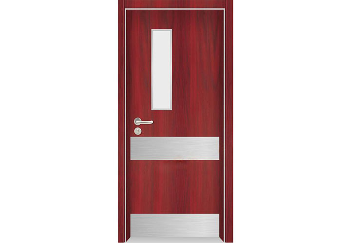 Design Interior exterior wood Eco friendly free paint HPL wooden hospital room door