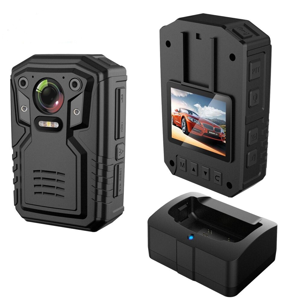 IP66 Certified Police Body Cameras With 13MP 2.4 LCD 2G 5000mAh Battery