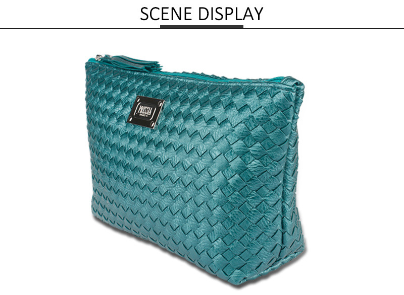 Large Water-Resistant Toiletry And Makeup Pouch For Women With Zipper Closure