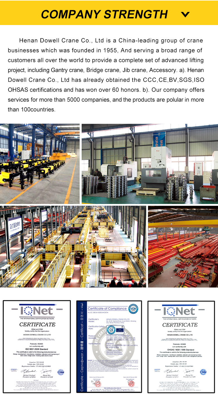 5 Ton Single Beam Warehouse Cantilever Gantry Crane