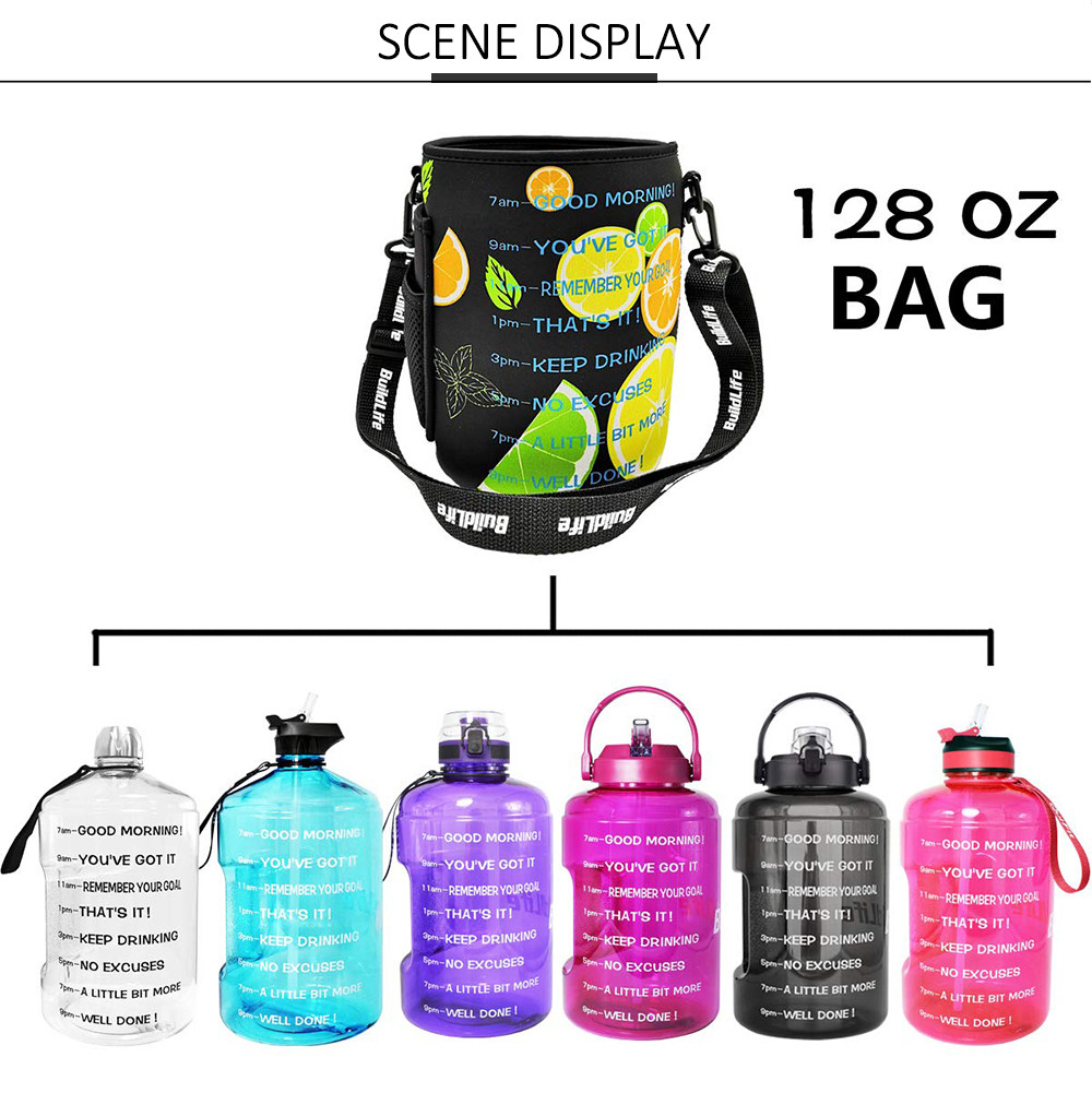 Neoprene Gallon Water Bottle Bag With Shoulder Strap