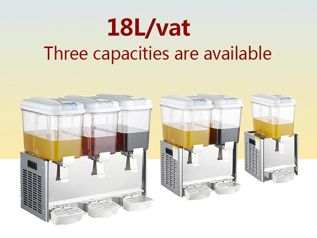 18L Hotel Bar Stainless Steel Drink Dispenser / Cold Juice Dispenser