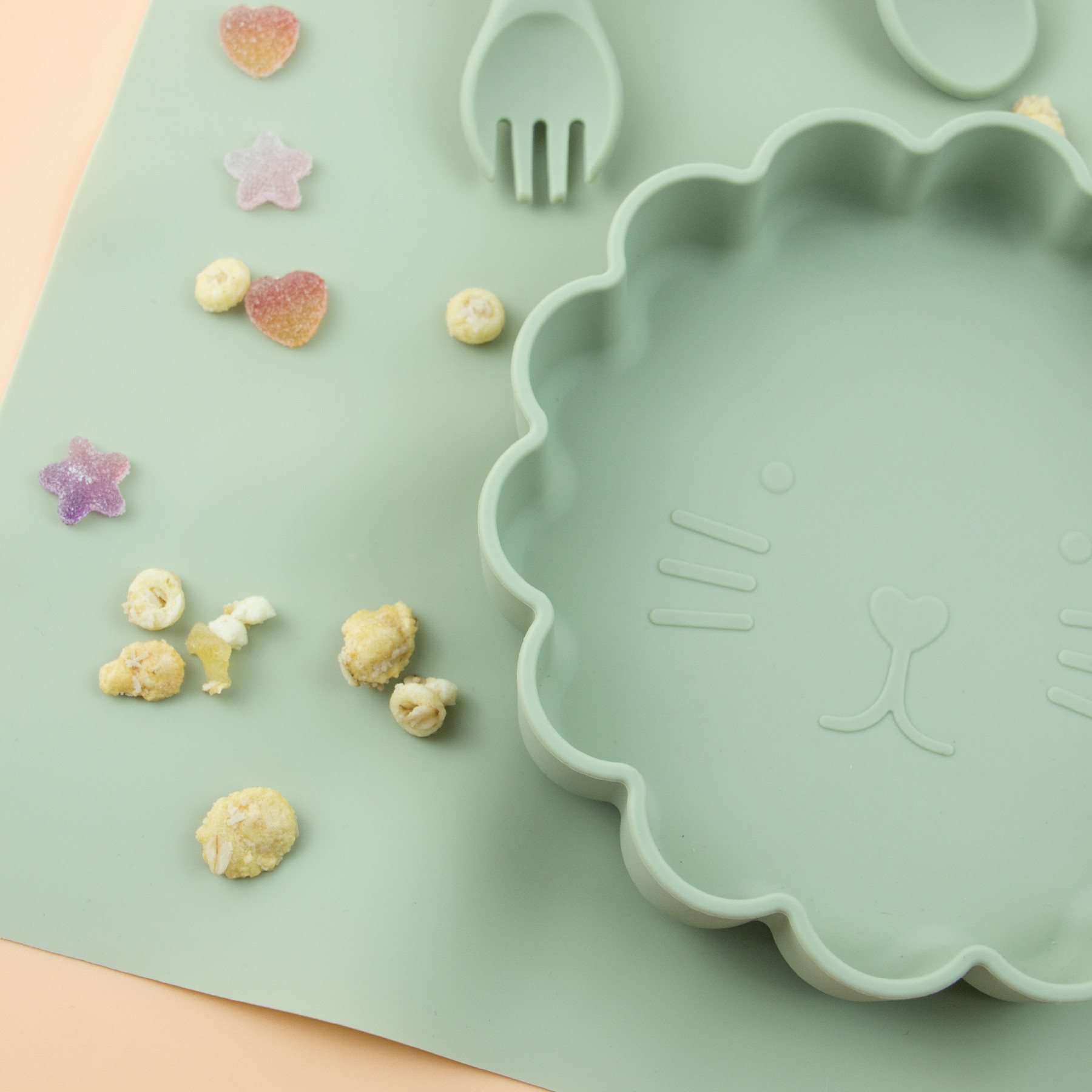 Eco Friendly Suction Toddler Silicone Plates Soft For Baby Dinner OEM