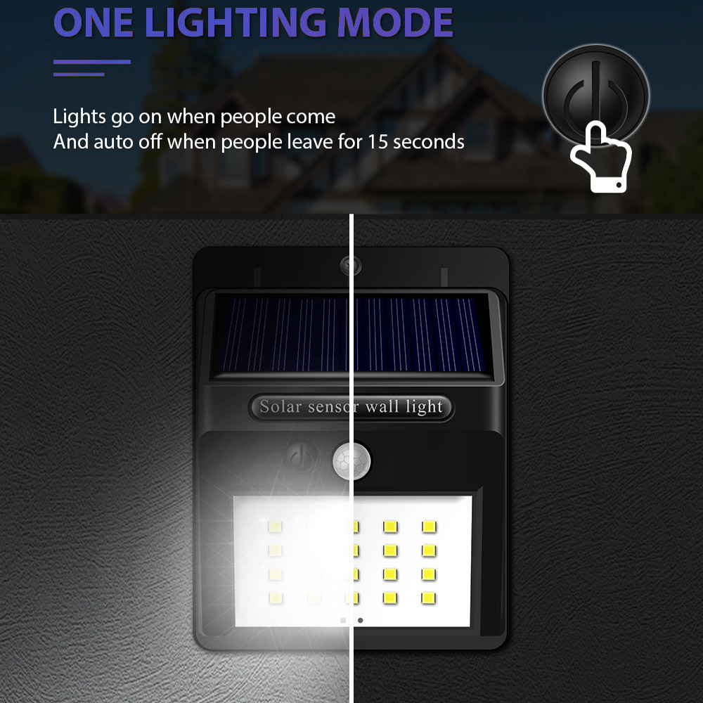 PIR Security Rechargeable Outdoor LED Solar Lights