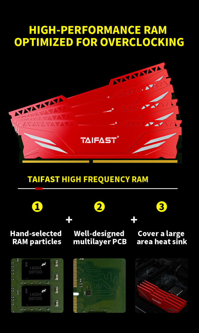 CL17 4GB DDR4 Ram Heatsink PC Memory 2400MHZ For PC Desktop