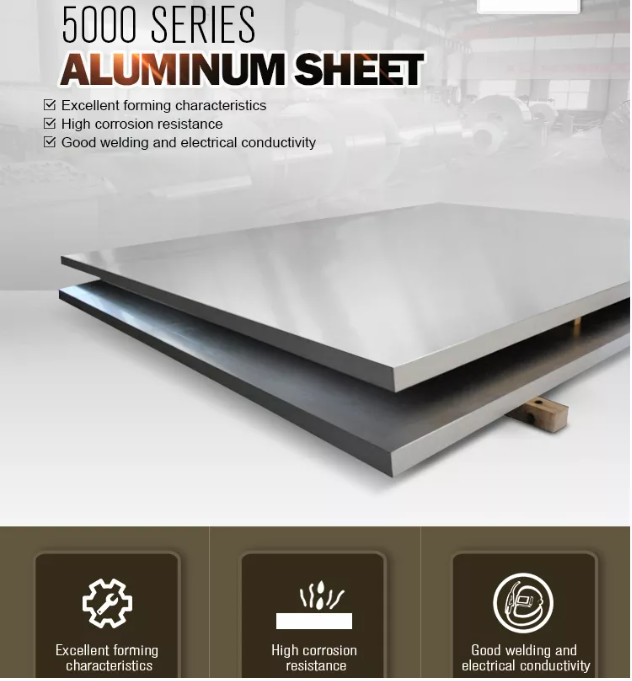 T3-T8 5052 5053 5083 Aluminium Sheet Plate 100mm To 2600mm Width