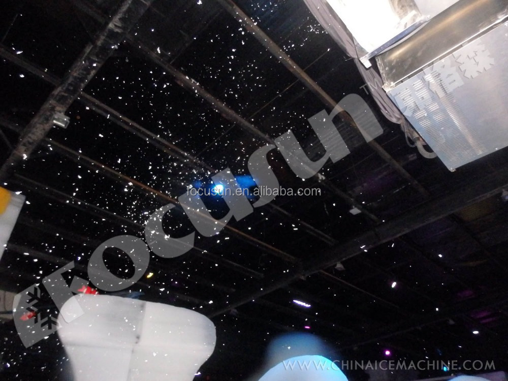 1000kg Ice Storage Capacity Artificial Snow Making Machine Design Real Snow Feeling